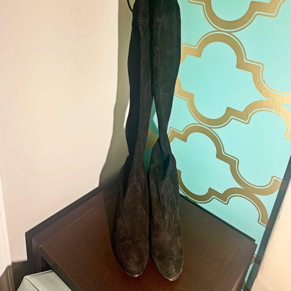 🔥sold🔥Stuart Weizman Highland thigh high boots - Picture 6 of 8